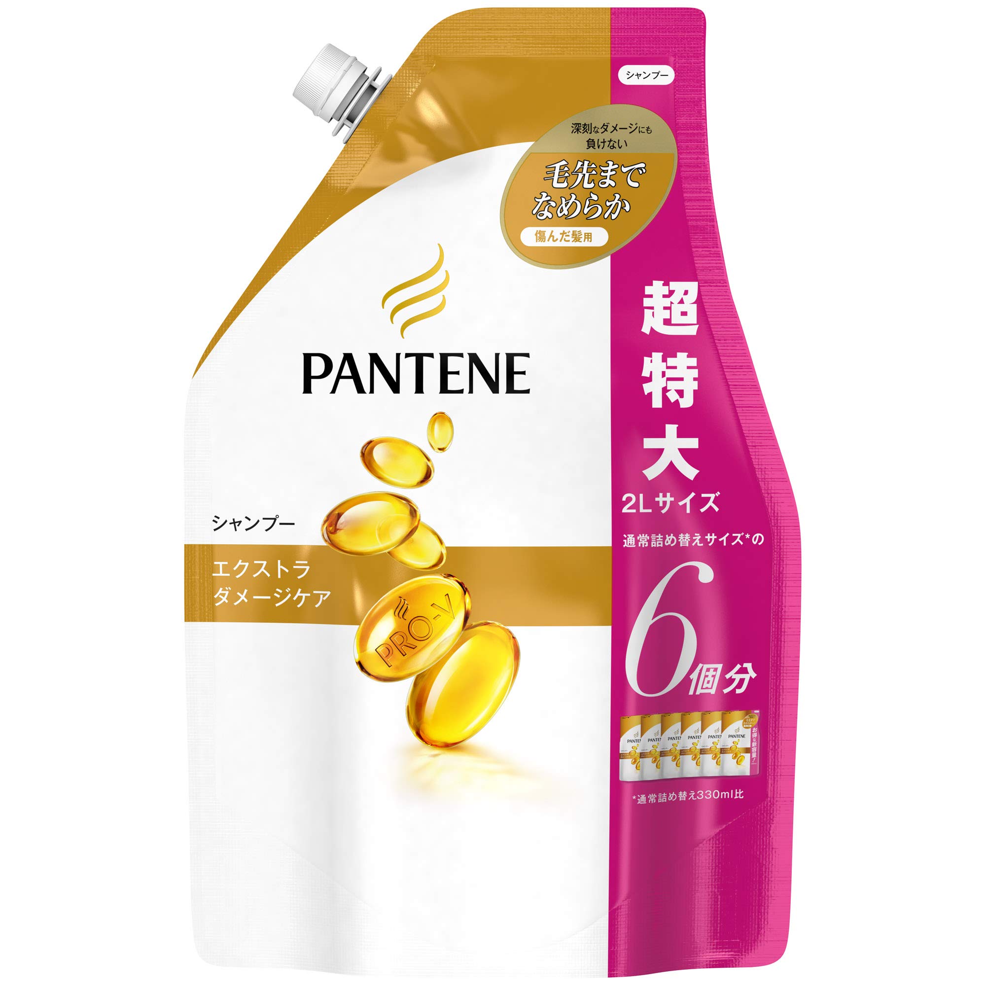 

[Большой объем] Шампунь Pantene дополнительный уход за поврежденными волосами сменный блок 2000 мл