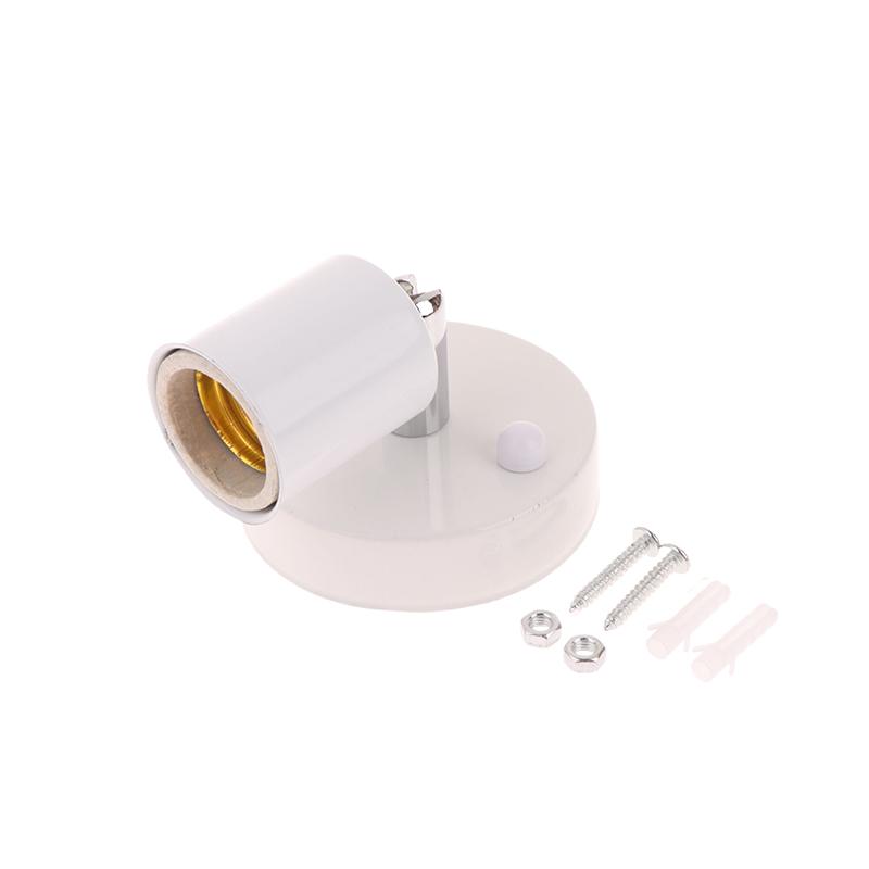 1 Set Socket Holder Adapter Iron Celling Light Sconces Vintage E27/E14 Wall Lamp 180 Degree Rotation Adjustable Metal Lamp Base