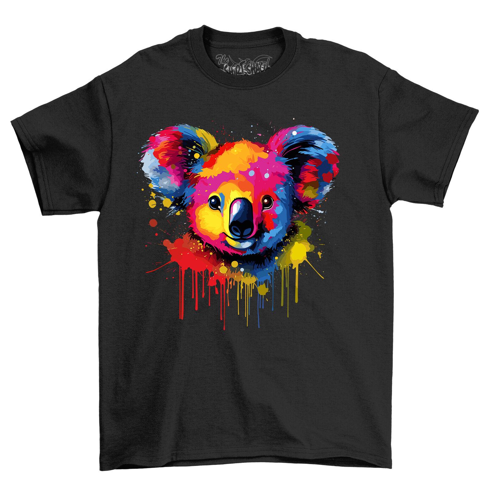 

Koalla Paint Drip Design t-shirt - Colorful and Quirky! Funny t-shirt, Unisex Pr 3XL