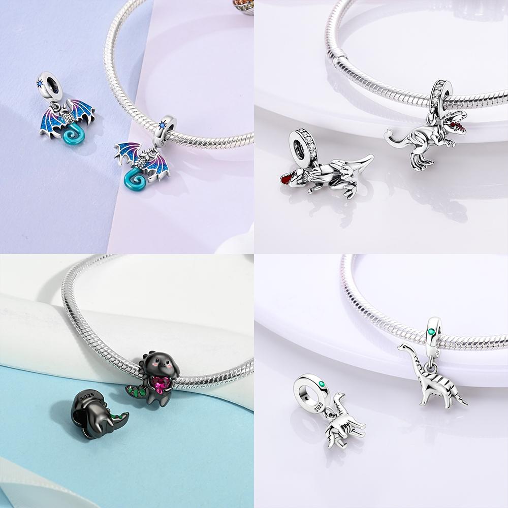 Broken Bird Egg Dragon Eggs In Blue Ice Beads Charms Fit Bracelet Diy Friend Gift Children'S Day Diy Necklace Women