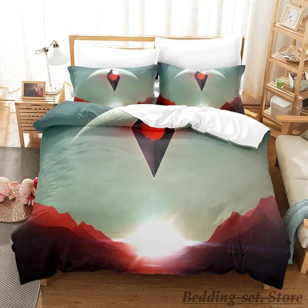 No Man's Sky Bedding Set Single Twin Full Queen King Size Bed Set Adult Kid Bedroom Duvetcover Sets Anime Parure De Lit Bed