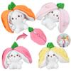 Schattig Aardbeien Konijn Pluche Speelgoed Sleutelhanger Fruit Transformatie Pop Tas Hanger
