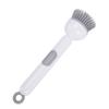 Dish Brush with Detergent Dispenser Adjustable Angle Rotating Scrub Brush for Pots Pans Kitchen Cleaning Brush for Sink