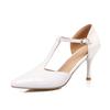 New elegant T-shaped with pointed high heels T-shaped pointed high heels single shoes large size