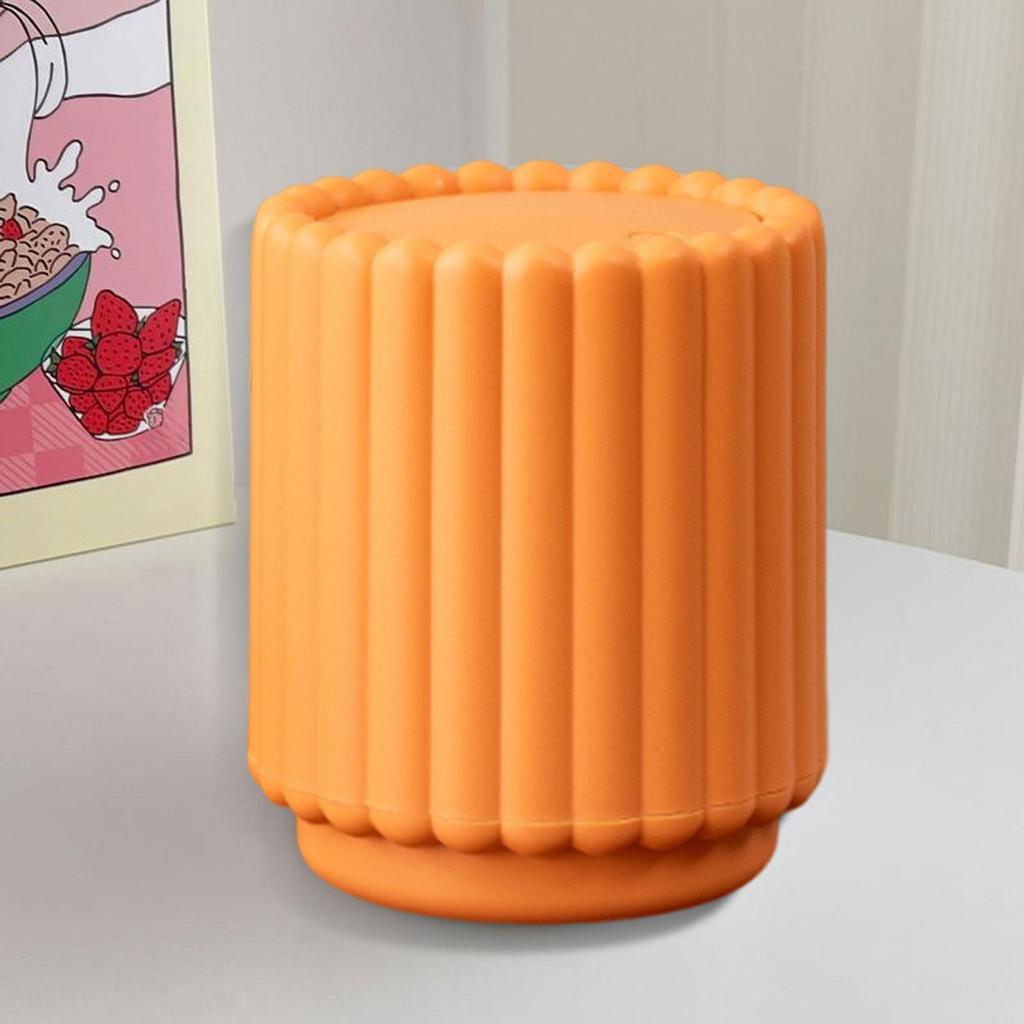 Small Press Top Desktop Trash Can Accessories Tabletop Garbage Can