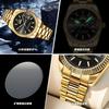 Top Brand Log New Style Watch Men's Steel Belt Waterproof Casual Classic Double Calendar Luminous Men's Watch Simple Atmospheric Men's Watch