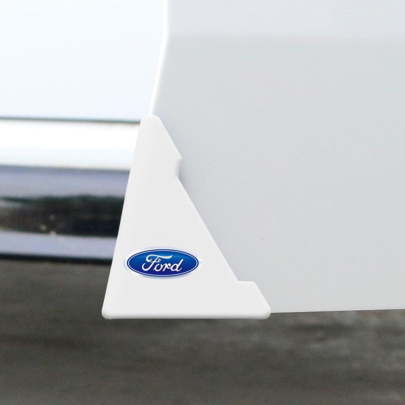 2PCS Silicone Car Door Corner Cover Bumper Collision Anti-scratch Protector For Ford Focus Fiesta EcoSport ESCORT Ranger Fusion