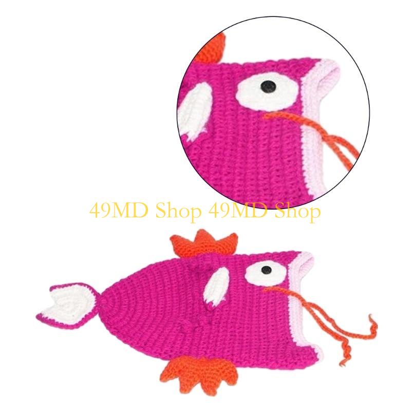 49MD Party Hats Adorkable Decorations Handmade Knitted Cartoon Photo Prop