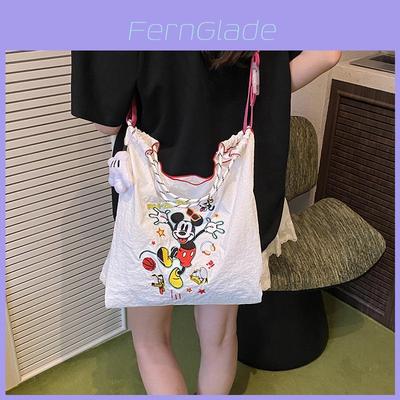 Girl Cartoon Mickey Mouse Backpack With Polyester Material For School And Outings