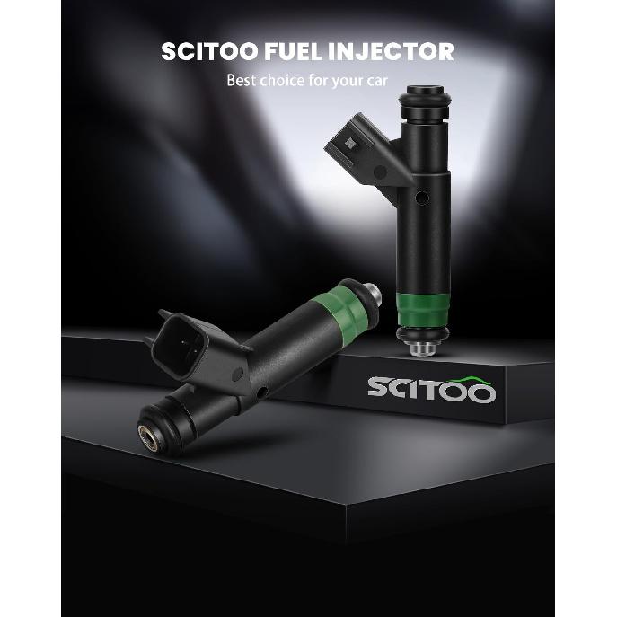 SCITOO 8Pcs 4 Holes Fuel Injectors fit for 2007 for Chrysler for Aspen, for 2004-2007 for Dodge for Dakota, for 2006-2007 for Jeep for Commander, for