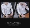 Men's Korean Style Slim Fit Striped Long-Sleeve Round Neck T-Shirt for Autumn