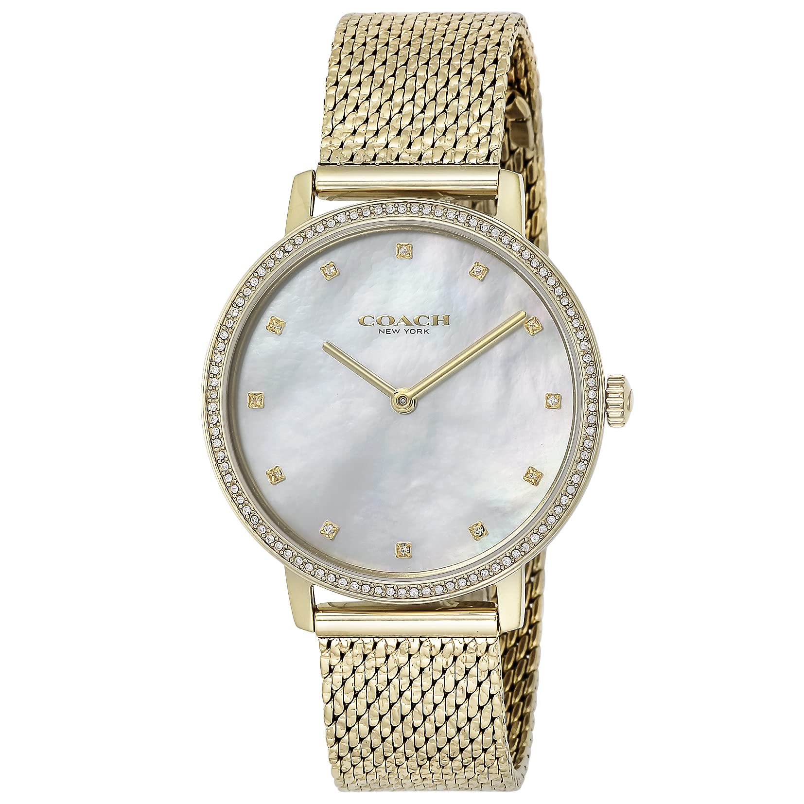 

[Coach] Часы AUDREY White Pearl Dial Quartz Daily Waterproof Mineral Glass 35mm 14503359 Женские Золотые [Товар]