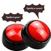 Answer Buzzer, Recording Toy Button with Sound and Quick Answer Button (Red+Black-M4)