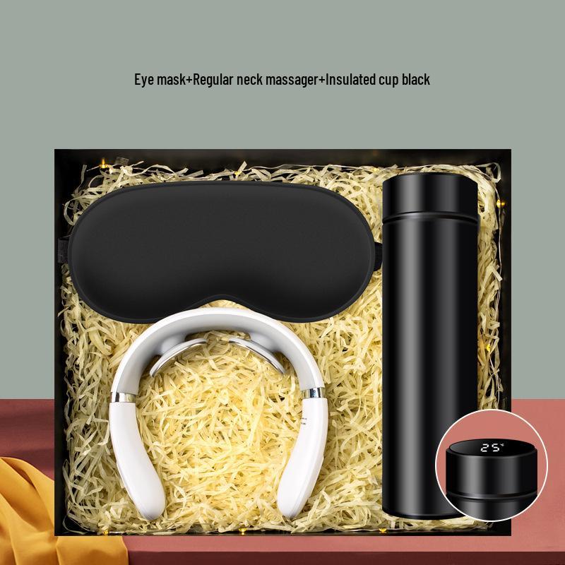 Cervical Spine Massager & Thermos Gift Set for Company Events and Client Souvenirs