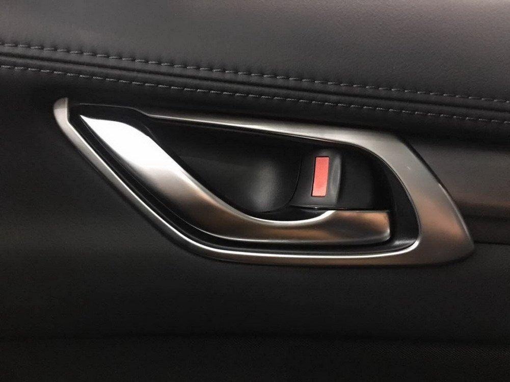 RUIQ Interior Matte Front and Rear Inner Door Handle Garnish for the New Mazda Nickel-Plated CX-8 (KG Series)