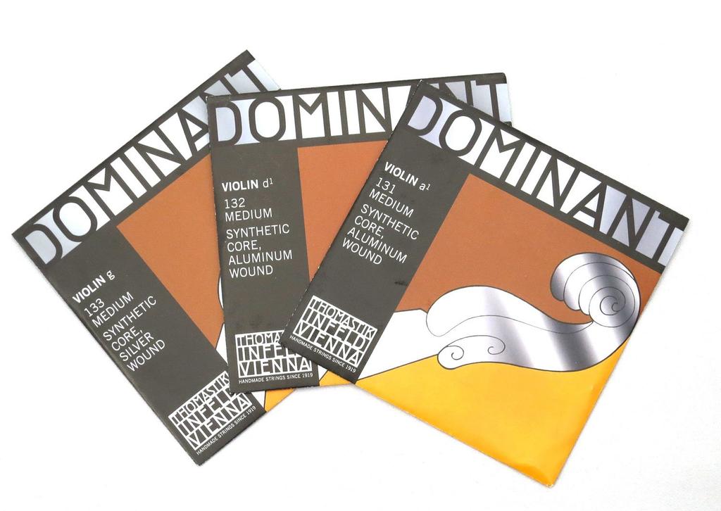 THOMASTIK Dominant 44 Violin Strings A, D, and G Set (D String Aluminum Wrap)