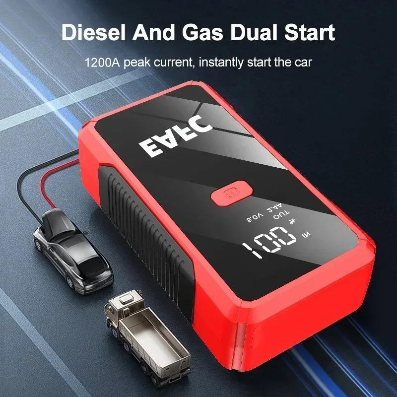 2000A/1200A/600A Car Battery Charger Booster Jump Starter Power Bank 12V Battery Booster for Portable AUTO Booster JumpStarter