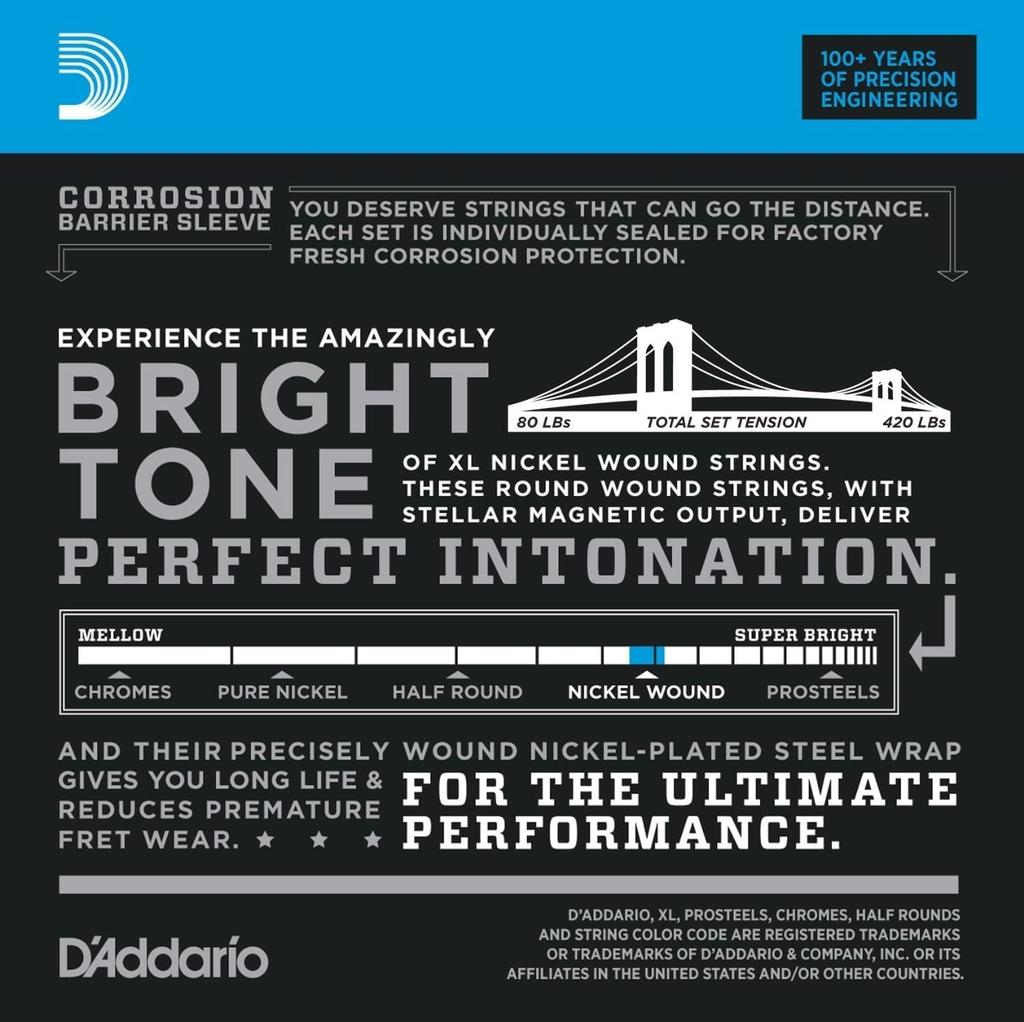 Bass Strings Nickel Long Scale EXL170TP 2set Pack X 5 Sets D'Addario .045-.100 []