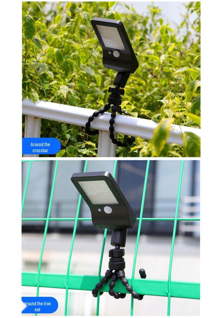 Solar Octopus Lamp for Outdoor Camping, Courtyard, Street, Wall, and Sensor Lighting