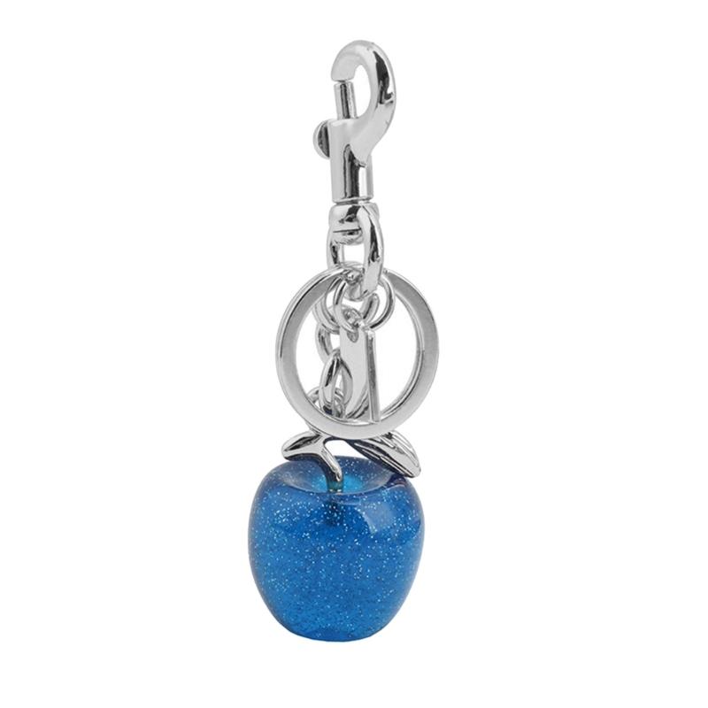 

3 Different Styles Blue Crystal Cherry Charm Pendant For Coach Bag Women s Handbag Shoulder Bags Keychain Attachment Parts срібний