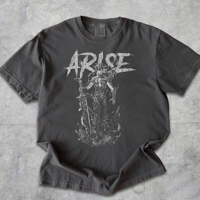 Solo Leveling Arise T-Shirt, Distressed T-Shirt, Sung Jin-Woo Shirt, Otaku Kleidung