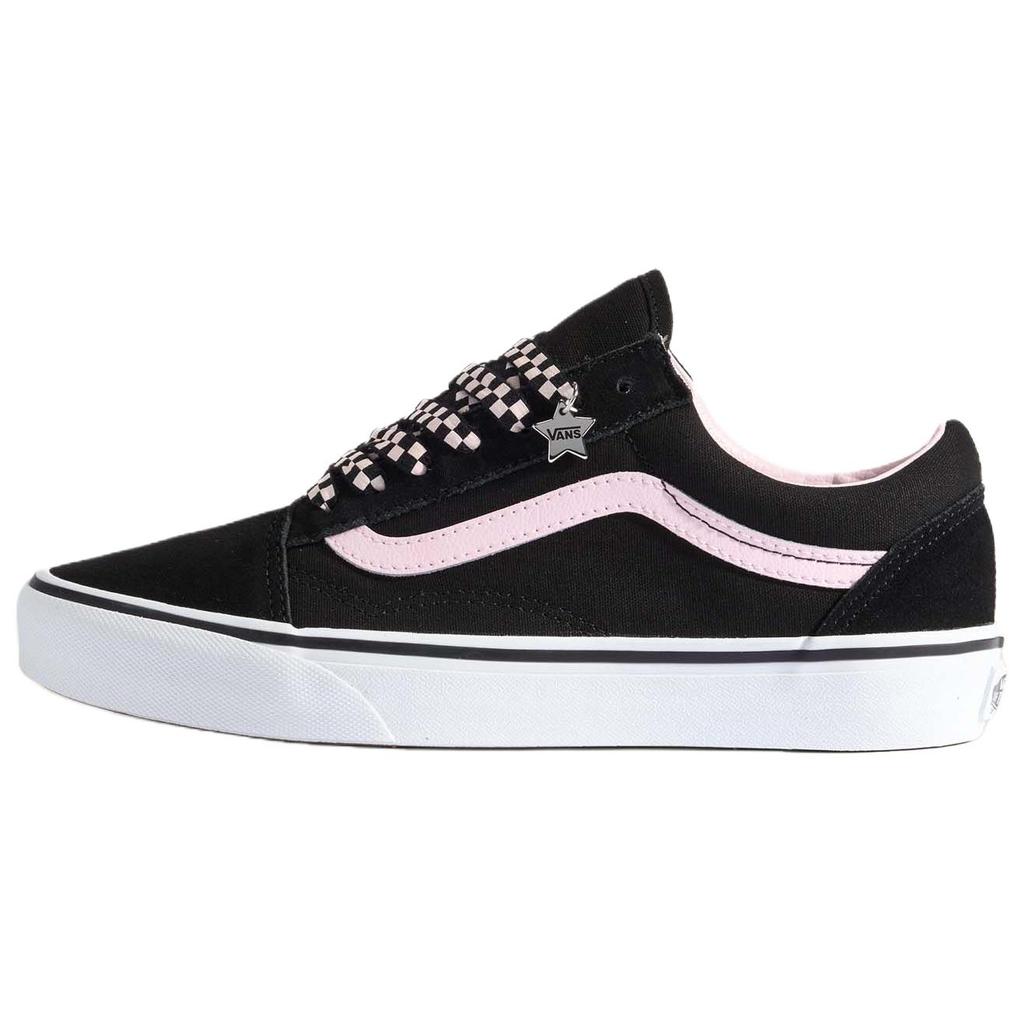 Vans Old Skool Comfortable Versatile Skate Shoes Unisex Sneakers Black Pink VN000D6WY28