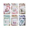 20 Pcs Vintage Garden Ledger Material Background Paper Ins Wind Creative Decorative Sticker Pack Junk Journal Supplies