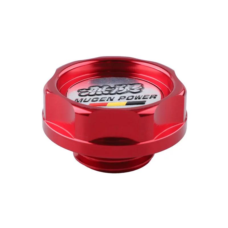 Fit for Honda Civic City Accord CR-V XR-V Vezel Mugen Style Car Engine Oil Cap Aluminum Radiator Fuel Filler Tank Cover