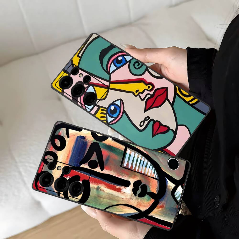 Picasso Abstract Art Painting Phone Case For Samsung S 24 Fe 25 Ultra Plus 20 Lite 21 30 22 23 24 22 Ultra 5G Fundas