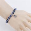 Handmade Beaded Turkish Blue Eye Bracelet Hamsa Talisman Evil Eye Charm
