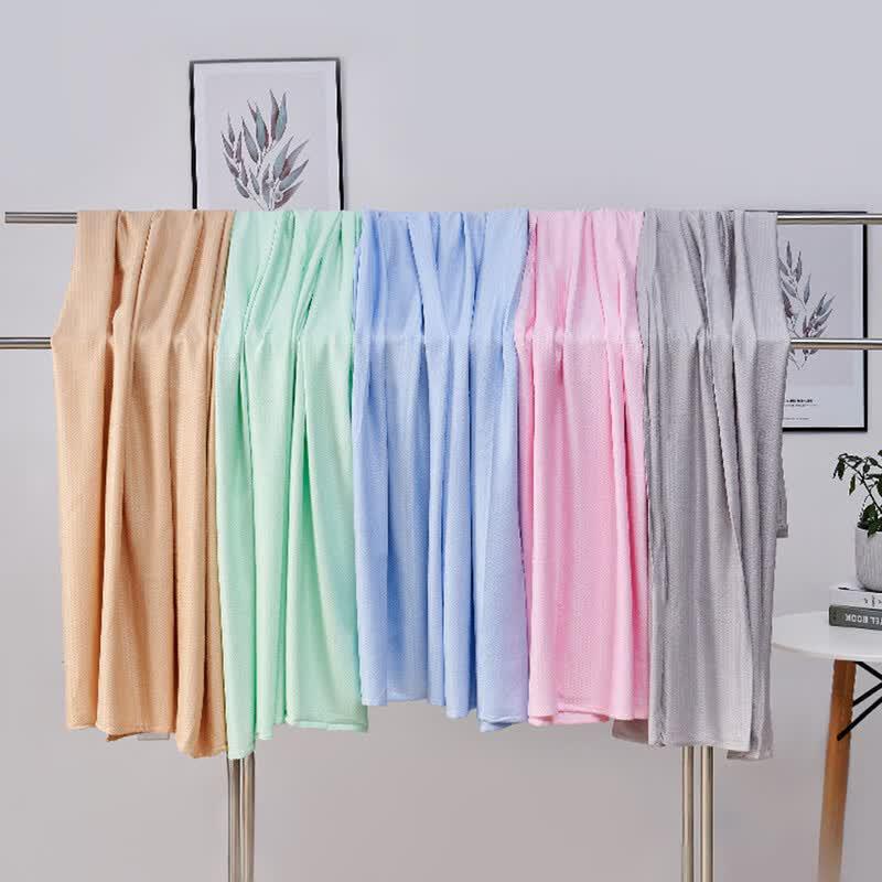 Diamond Pattern Ice Silk Bamboo Fiber Blanket