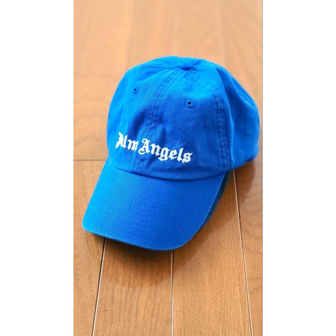 Used Palm Angels Embroidered Logo Cap Blue