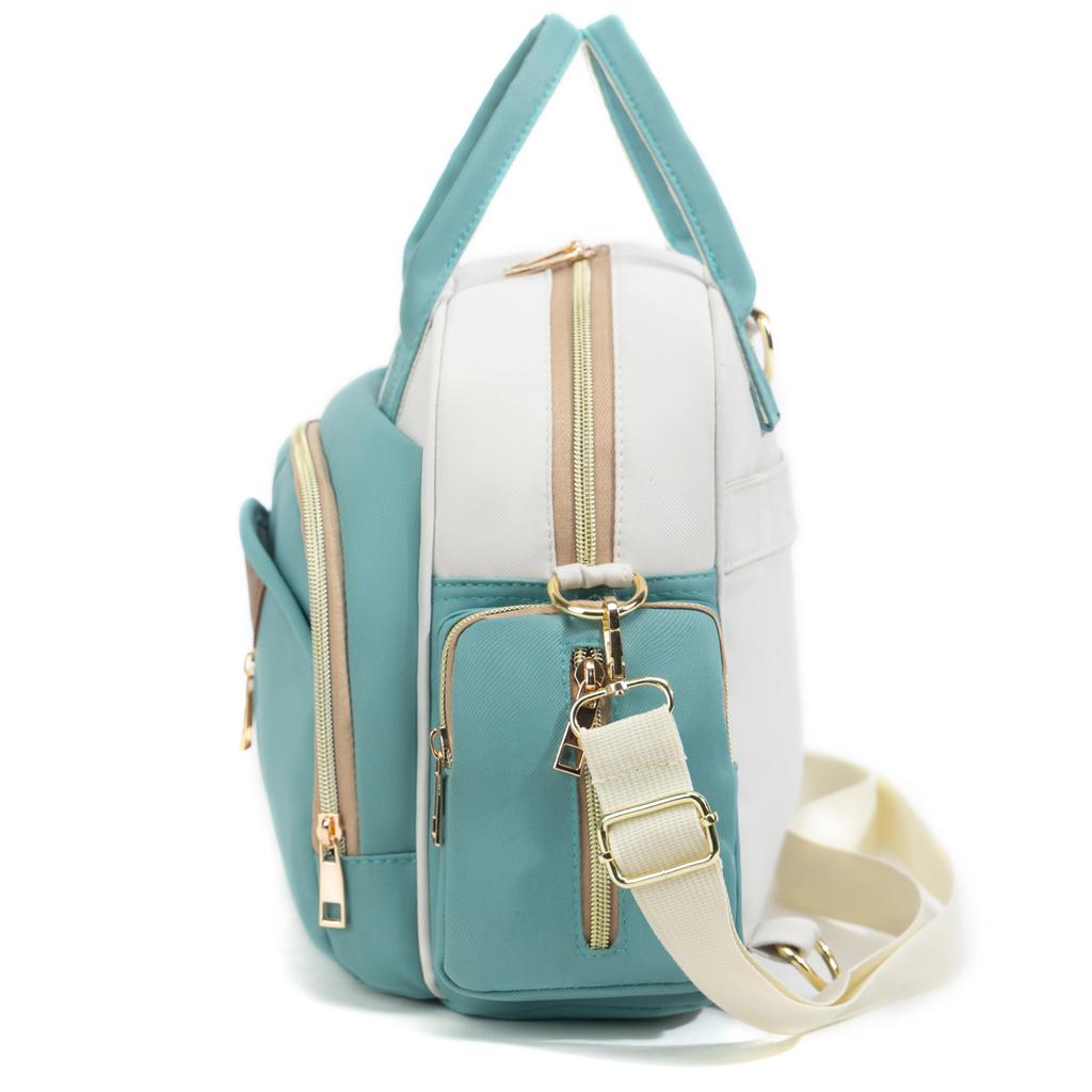 Oxford Mummy Tote Bag Multifunctional Backpack Baby Diaper Shoulder Bags Outdoor Baby Insulated Bottle Handbag Women'S Portable Stroller Backpack