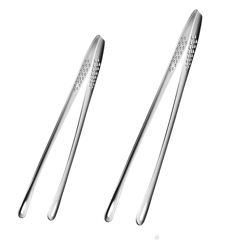 

2Pcs BBQ Tongs 304 Stainless Steel Tongs Food Serving Clamp Korean BBQ Meat Tongs Kitchen Cooking Utensils Grill Accessories