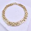 Men Cross Shape 6mm 8mm 11mm Imperial Chain Bracelet High Polished Stainless Steel Chunky Street Wrist Jewelry