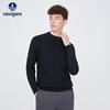 Navigare Men's Antibacterial Cable Knit Round Neck Sweater