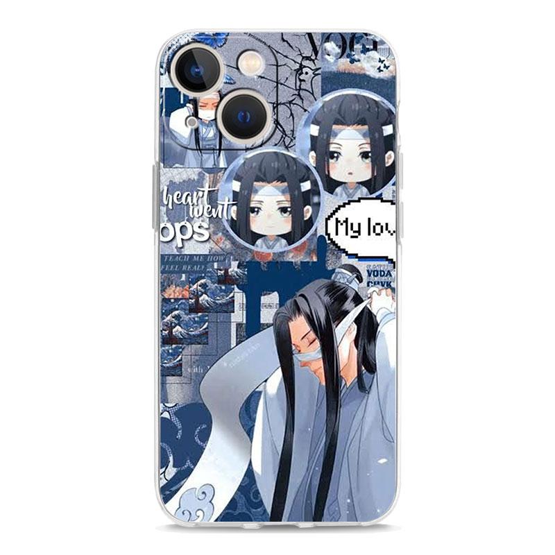Anime Mo Dao Zu Shi Wei Wuxian Luxury Clear Phone Case For iPhone 15 16 14 13 12 11 Pro Max XS X XR SE 7 8 Plus Shockproof Cover