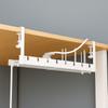 Space Saving Retractable Cable Storage Rack No Drilling Under Desk Cable Shelf  Computer Desk