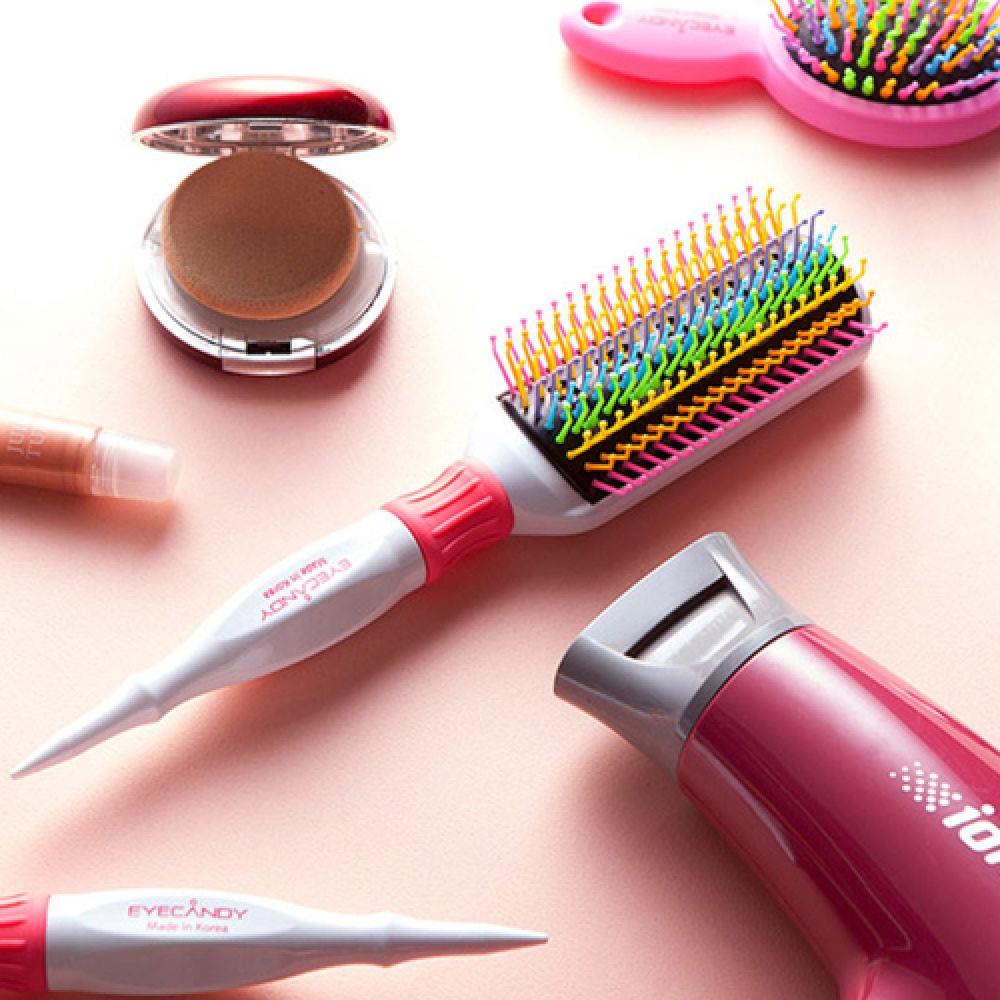 EyeCandy Eye Candy Rainbow Max Volume Styling Hair Brush White white