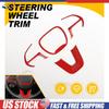 Red Inner Steering Wheel Cover Trim Bezel for 2015- Dodge Challenger/Charger