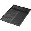 Grill Side Shelf Mat Silicone Griddle Tool Mat with 8Slot Anti-Slip Grill Holder Pad Heat-Resistant BBQ Utensil Mat Kitchen Tool