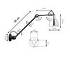 Modern Nordic Minimalist Swing Arm Wall Lamp