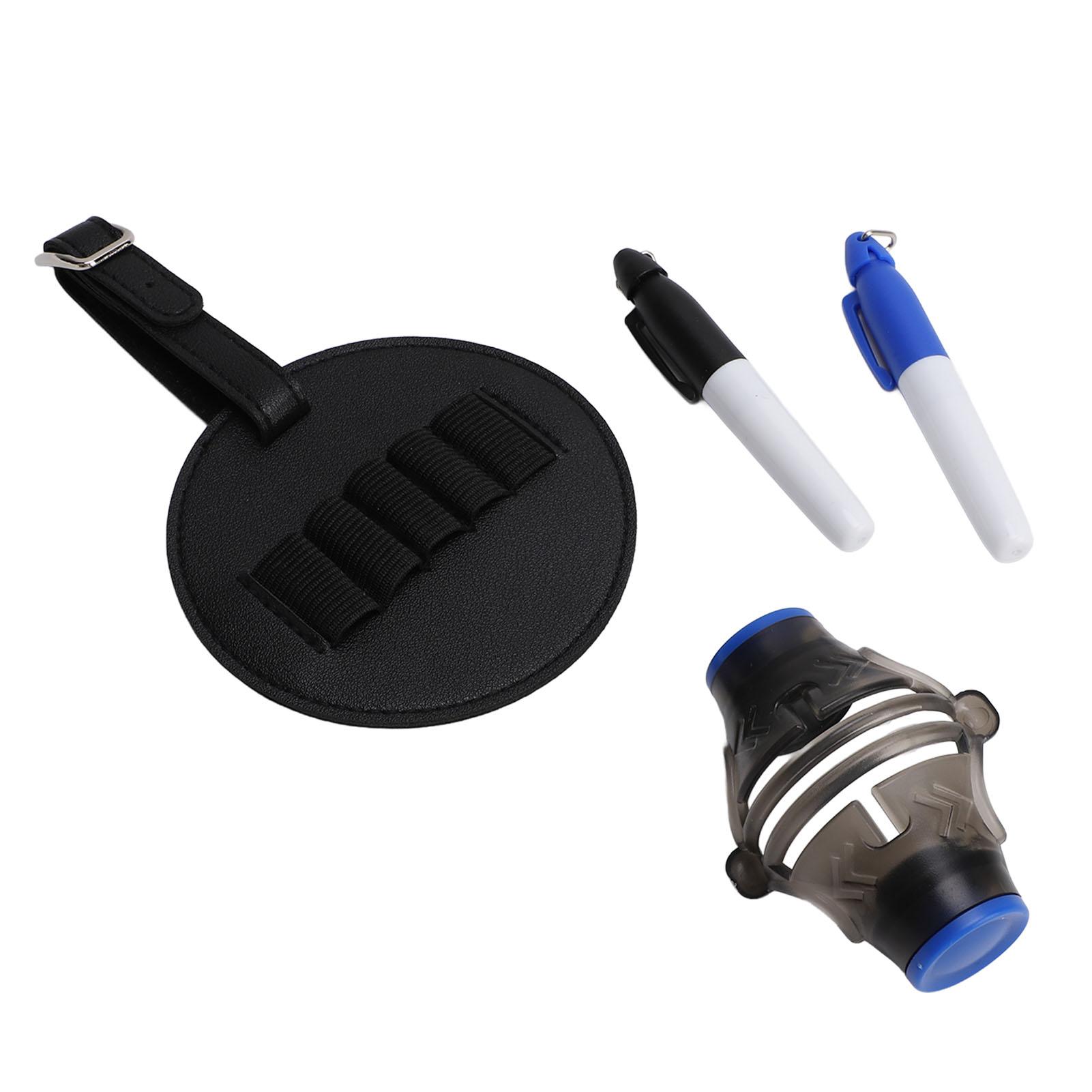 

Golf Ball Line Marker Tool ABS Golf Ball Liner Drawing Marking Alignment Tool with 2 Pens and