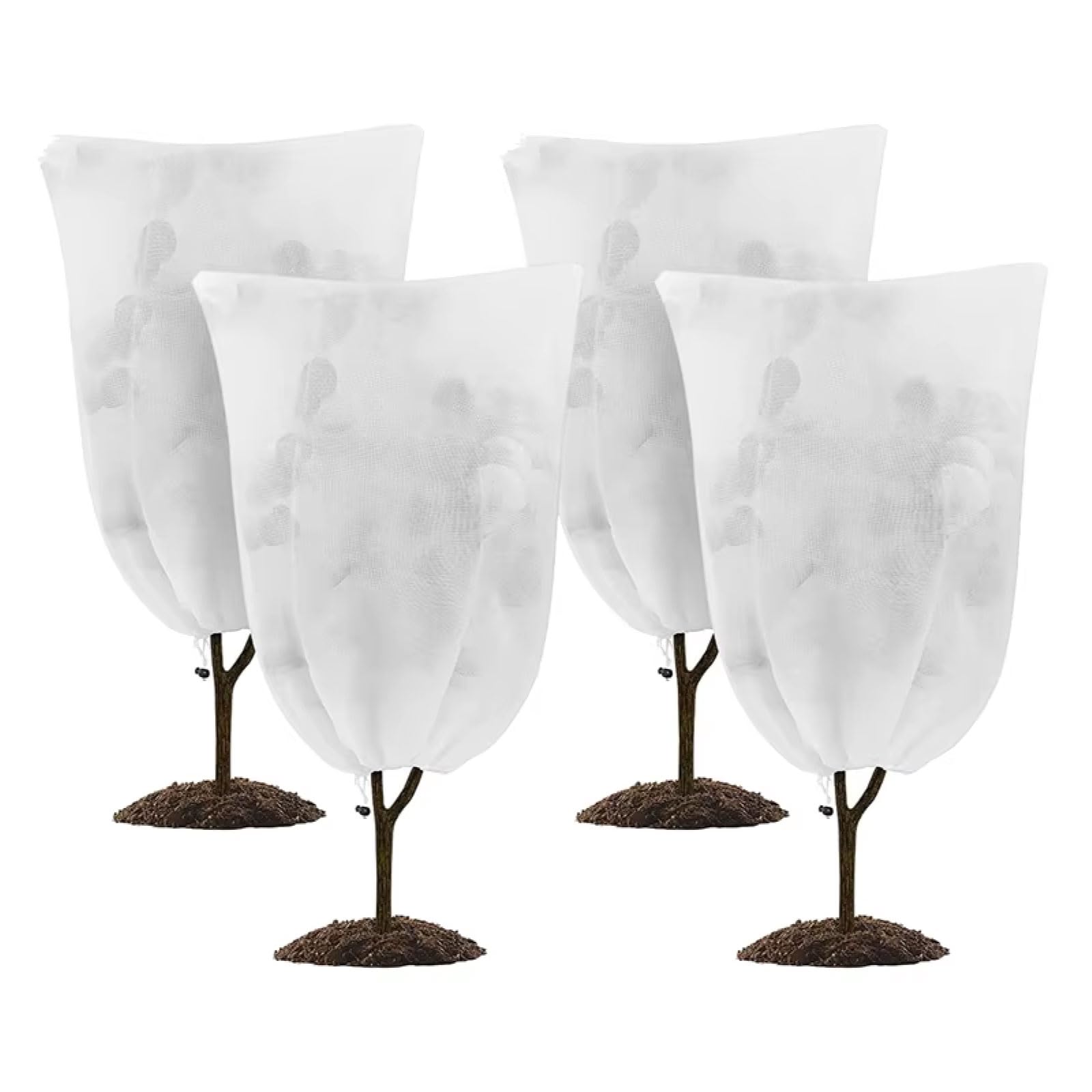 

MORYTRADE Растение на зиму Насекомое Тип на молнии 80 x 120 Набор из укрытия, Нетканый материал, Комнатные растения, Защита, Тепло, Репеллент, (Белый, см, 4)