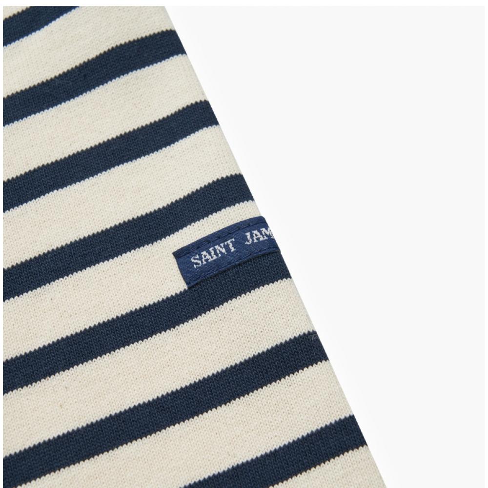 Saint JameS Bojan Stripe Elbow Heart Patch Women S Long Sleeve Tee 8649