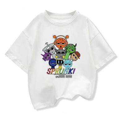 Zomer Kinder T-shirt met Korte Mouwen Jongens Tops Cartoon Kleding T-shirts Meisjes Kinder Katoenen Kleding
