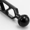 Open-Frame Camera Light Extension Arm, 1in Double-Ball Aluminum Alloy Rigs Connector for Positioning Underwater, Strobe, and Video Lights