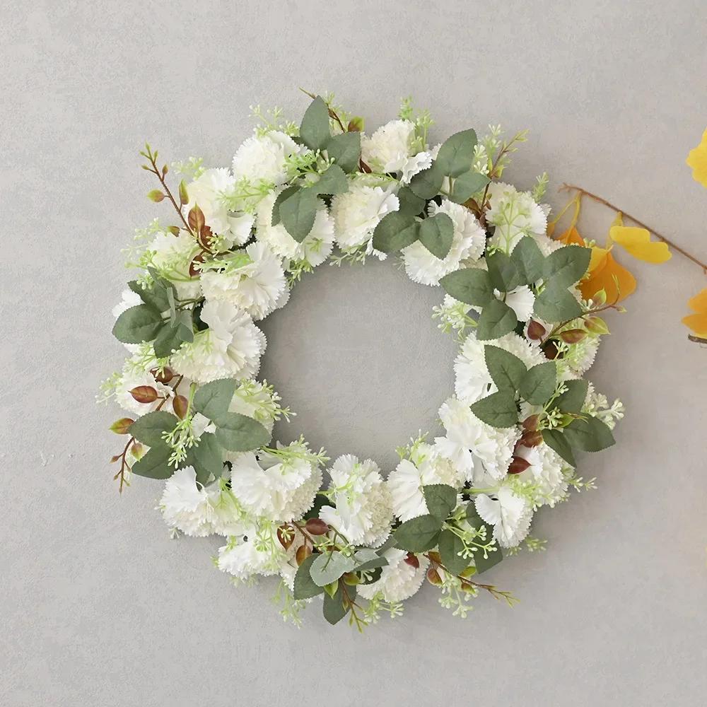 

45 см искусственный венок из пионов украшение двери свадебный перемычка цветок реквизит для фотосъемки венок для гостиной цветочное украшение 45CM