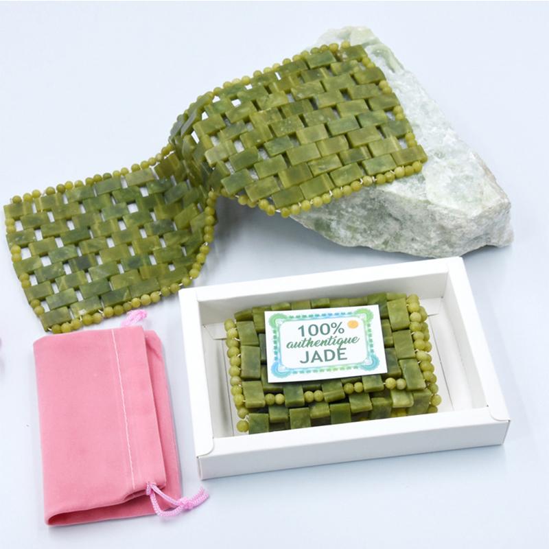 Natural Xiuyu Jade Massager Eye Mask And Roller Gua Sha Set Gouache Scraper Facial Lifting Anti-Aging Massage Beauty Care Tools