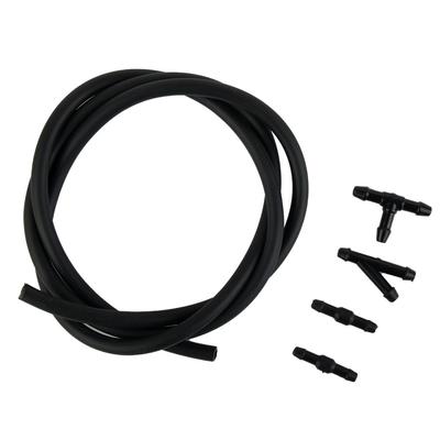 Kits Hose Washer Jet Windshield 100cm Black Car For Nozzle Pump Hose Connectors Rubber&Plastic T-Type Tube Pipe